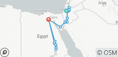  Contrastes entre Jérusalem, la Jordanie et l\'Égypte - 18 destinations 