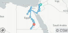  Contrasts of Jordan and Essences of Egypt (25 destinations) - 25 destinations 