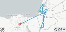  Israel, Jordanien und Kairo (einschließlich Totes Meer) - 17 Destinationen 