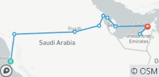  Arabia Saudí con Bahréin, Qatar y Emiratos - Fin en Dubai (10 destinations) - 10 destinos 