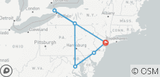  Lo mejor de la Costa Este de EE.UU. en 6 días - Nueva York+Philadelphia+Washington D.C. + Niagara Falls(Bilingüe:Chino+Inglés) - 7 destinos 