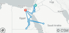  Magisch Jordanië, de schoonheden van de Nijl en Hurghada eindigen Caïro (26 bestemmingen) - 26 bestemmingen 