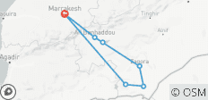  Sahara Avontuur: Marrakech naar M\'Hamid via Ouarzazate en Zagora - 7 bestemmingen 