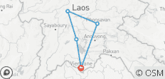  Circuit en moto au Laos, de Vientiane à Vang Vieng, Luang Prabang - 5 destinations 