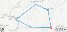  Exótico viaje en moto por Laos desde Luang Prabang a Pak Beng, Luang Namtha, Muang Xay - 6 destinos 