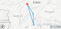  Majestueuze noordelijke Laos motorreis van Luang Prabang naar Vang Vieng en verborgen juweeltjes - 4 bestemmingen 