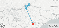  4D3N Private Car Journey Ha Giang Rundreise ab Hanoi - Alle sehenswerten Ziele in Ha Giang - 8 Destinationen 