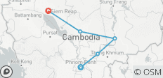  6-daags offroad motoravontuur in Cambodja van Phnom Penh naar Kratie, Seam Reap - 5 bestemmingen 