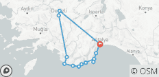  Antalya, Pamukkale et Kas, autotour - 13 destinations 