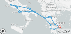  Griekenland &amp; het hart van Italië – met Meteoras - 24 bestemmingen 