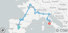  Madrid, Baskenland, Parijs &amp; Italië - 24 bestemmingen 