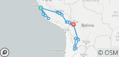  Het beste van Peru &amp; Bolivia Budget: Lima, Paracas, Huacachina, Nazca Lijnen, Cusco, Heilige Vallei, Machupicchu, Regenboogberg, Humantay Meer of ATV Tour: Moray &amp; Zoutmijnen, Titicaca Meer, Copacabana, Zonne-eiland, Uyuni Zoutvlaktes &amp; A - 26 bestemmingen 