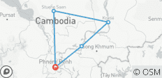  Circuit de 4 jours en moto tout-terrain au Cambodge, de Phnom Penh à Kratie et Kampong Thom - 5 destinations 