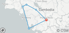  Onvergetelijke 5-daagse fietstours door Cambodja van Phnom Penh naar Pursat, Battambang en kustroutes - 7 bestemmingen 