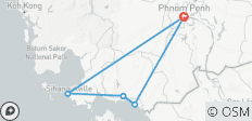  Circuit de 7 jours en moto tout-terrain au Cambodge, de Phnom Penh à Kep et Koh Kong - 5 destinations 