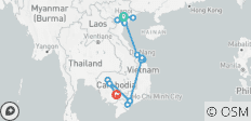  Highlights Vietnam - Kambodscha: geführte Privatreise - 17 Destinationen 