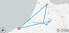  3 Daagse Rondreis Marokko van Casablanca naar Chefchaouen en Fes - 6 bestemmingen 