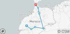  6-Tage Marokko Tour von Marrakesch nach Tanger - 8 Destinationen 