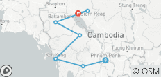  Circuit en moto tout-terrain au Cambodge, de Phnom Penh au parc national de Kirirom, Battambang - 7 destinations 