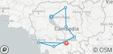  Circuit en moto tout-terrain de Siem Reap à Phnom Penh vers Koh Ker, Preah Vihear et le parc national de Kirirom - 7 destinations 