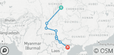  China &amp; Vietnam: Chengdu to Hanoi - 8 destinations 