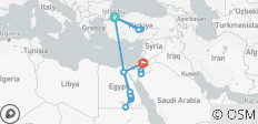  Le meilleur de la Turquie, de l\'Égypte et de la Jordanie (Istanbul/Cappadoce/Le Caire/Croisière sur le Nil/Petra) Tous les vols sont inclus. - 17 destinations 