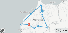  Circuit de 13 jours au Maroc depuis Marrakech via Chefchaouen, Fès et le Sahara - 12 destinations 