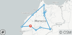  Circuit impérial de 13 jours au Maroc depuis Marrakech via le désert du Sahara, Chefchaouen et Fès - 12 destinations 