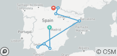  Complete Spain: South to North Adventure - 8 destinations 