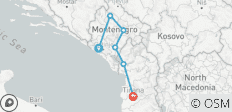  Hoogtepunten van Montenegro - 6 bestemmingen 