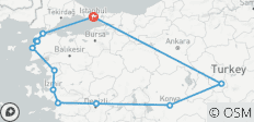  Höhepunkte der Türkei (10 Tage, Intra Tour Air Kayseri To Istanbul) - 12 Destinationen 