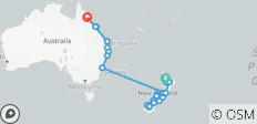  Australië &amp; Nieuw-Zeeland: Een maand Down Under - 39 bestemmingen 