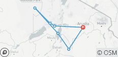  7-tägige typische Verwöhnsafari in Tansania - 7 Destinationen 