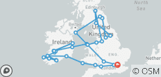  Großbritannien und Irland 12 Tage (37 Destinationen) - 37 Destinationen 