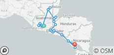  Guatemala, Honduras, El Salvador &amp; Nicaragua Adventure -13 Days - 22 destinations 