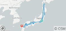  Japan new Samurai from Hokkaido to Kyushu - 17 destinations 