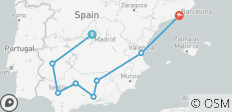  Southern Spain &amp; Barcelona Journeys - 8 destinations 