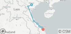  Road Cycling Hanoi to Hoi An - 7 destinations 