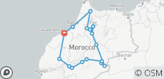  Rondreis door Marokko - vanuit Casablanca - 7 dagen - 17 bestemmingen 