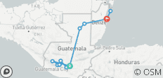  Guatemala &amp; Belize in 9 Tage erleben - 14 Destinationen 