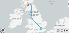  9 Day London, Liverpool, Edinburgh and Glasgow by train - 4 destinations 