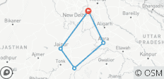  Taj Mahal Tour + Tiger Safari - 5 destinations 