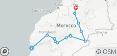  5-Day Private Tour Agadir to Fes/ Marrakech &amp; Desert... - 13 destinations 