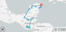  Maya Route &amp; Cancún ervaring in 11 dagen - 21 bestemmingen 