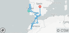  22D Portugal Spanje &amp; Marokko Premium Kleine Gp Rondreis - 21 bestemmingen 
