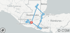  Programme Triangle Maya - Guatemala, Salvador et Honduras en 10 jours - 19 destinations 