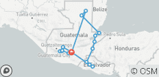  Mayan Triangle Program - Guatemala, El Salvador &amp; Honduras in 10 days - 19 destinations 