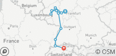  Charming Castles &amp; Vineyards of the Rhine &amp; Moselle 2026 - 8 Days (from Frankfurt-am-Main to Zurich) - 11 destinations 