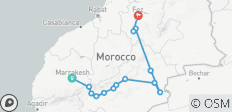  4 jours / 3 nuits au Sahara de Marrakech à Fès - 14 destinations 