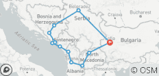  PRIVÉ - Anneau des Balkans Une aventure circulaire au départ de Sofia - 12 destinations 